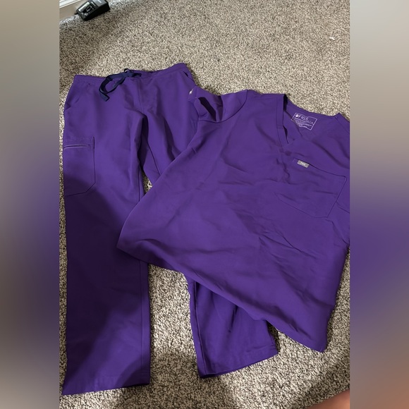 Womens figs. Straight leg small petite pants medium top - Picture 1 of 1